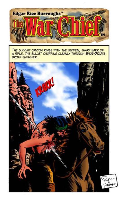 Pulp Comic Panel from War Chief
