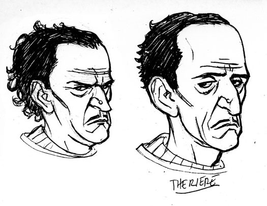 The Mucker comic art sketches