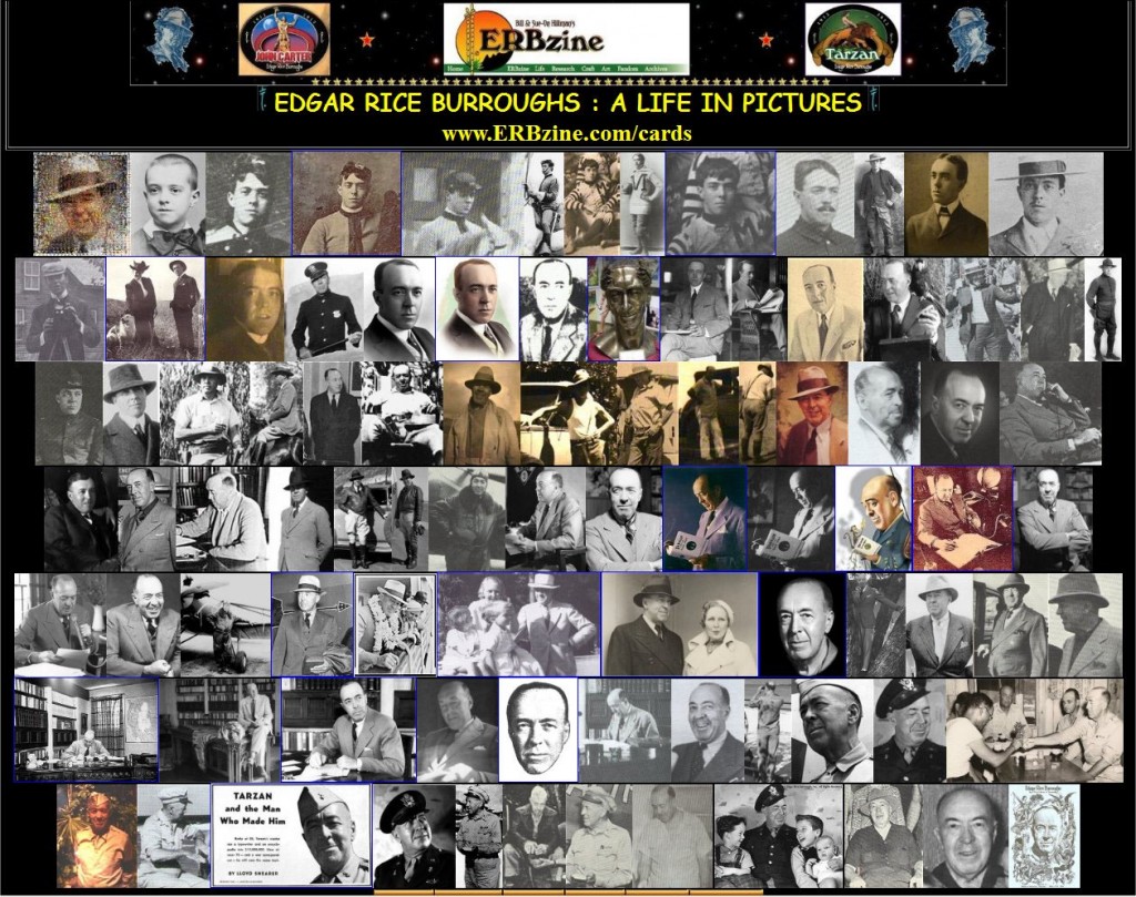 edgar rice burroughs birthday anniversary collage